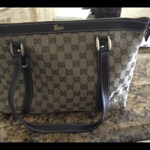 Gucci zippered tote